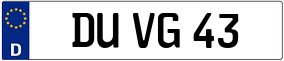 Trailer License Plate
